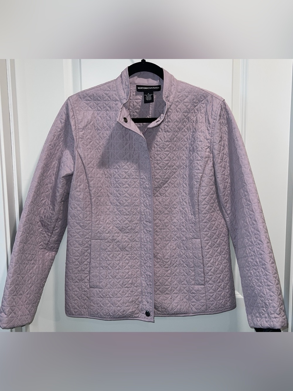 Vintage Norton McNaughton Women’s Quilted Light Lavender Jacket Size M